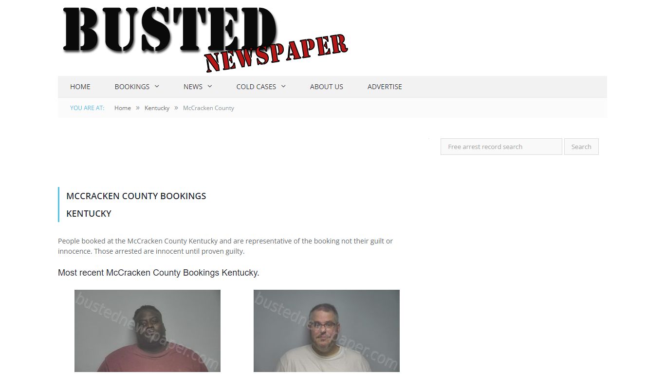 McCracken County, KY Mugshots - BUSTEDNEWSPAPER.COM